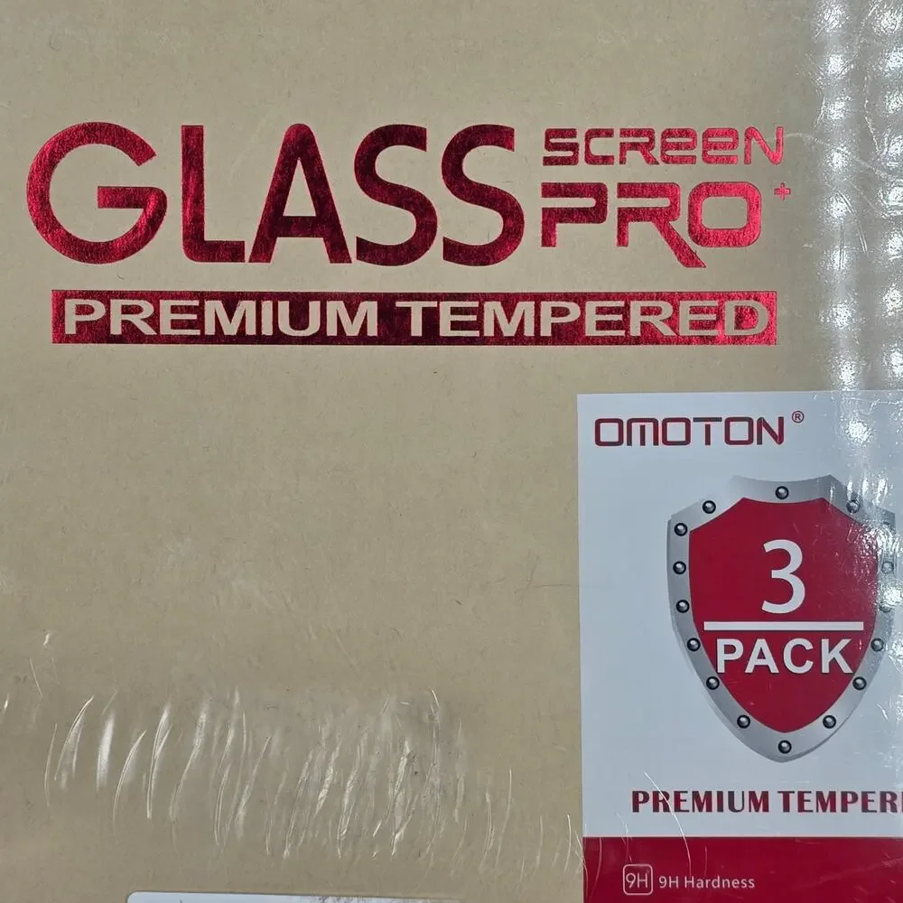 OMOTON 3‑PACK TEMPERED GLASS SCREEN PROTECTORS – IPAD 10.2 / AIR 3 / PRO 10.5